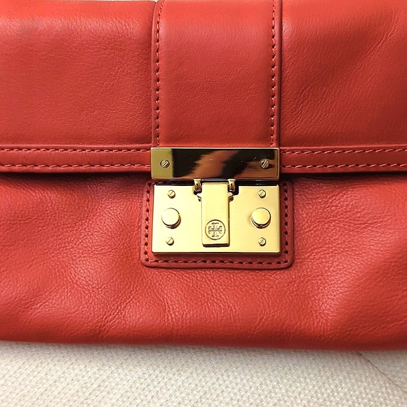 Tory Burch long strap clutch